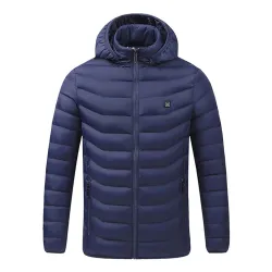 Chaquetaschaqueta climatizada USB con capucha / cremallera - algodón bajo - unisex