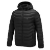 Veste chauffée USB avec capuche / fermeture éclair - en coton - unisexe