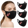 Face / mouth protective mask - reusable - cotton - flower print - 3 piecesMouth masks