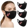 Masque protecteur visage / bouche - réutilisable - coton - imprimé fleur - 3 pièces