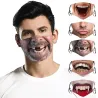 Mascarillas bucalesMáscara protectora de boca / cara - reutilizable - algodón - impresión divertida 3D