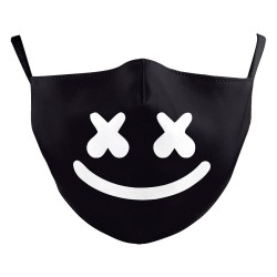 Máscara protetora de boca / rosto - filtros PM2.5 - reutilizável - música DJ