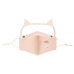Mouth / masque de protection visage - bouclier oculaire amovible avec oreilles chat - réutilisable - pour les enfants