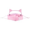 Mouth / masque de protection visage - bouclier oculaire amovible avec oreilles chat - réutilisable - pour les enfants