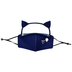 Mouth / masque de protection visage - bouclier oculaire amovible avec oreilles chat - réutilisable - pour les enfants