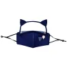Mouth / maschera protettiva viso - scudo oculare staccabile con orecchie di gatto - riutilizzabile - per bambini
