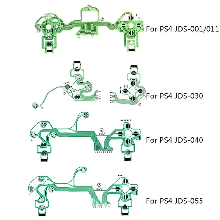 PS4 Dualshock 4 Pro Slim Controller - replacement buttons - ribbon circuit board - conductive film - flex cable