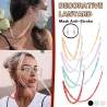 Chaîne multifonction - porte pour lunettes / masques visage - lanyard décoratif