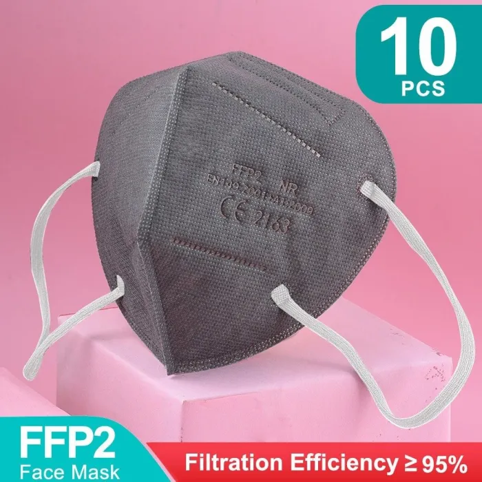 FFP2 - KN95 - PM2.5 - bocca protettiva antibatterica / maschera viso - 5-strato - riutilizzabile - 10 / 20 / 50 / 100 pezzi