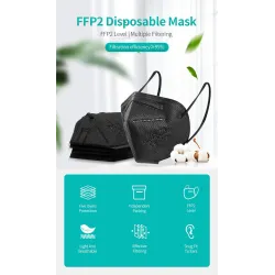 FFP2 - KN95 - PM2.5 - masque antibactérien de protection / visage - 5 couches - réutilisable - 10 / 50 / 100 pièces