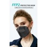 FFP2 - KN95 - PM2.5 - antibakteerinen suojaava suu / kasvomaski - 5 kerrosta - uudelleenkäytettävä - 10 / 50 / 100 kappaletta