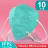 FFP2 - KN95 - PM2.5 - masque antibactérien de protection / visage - 5 couches - réutilisable - 10 / 50 / 100 pièces