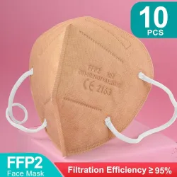 FFP2 - KN95 - PM2.5 - bocca protettiva antibatterica / maschera viso - 5-strato - riutilizzabile - 10 / 50 / 100 pezzi