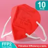 Mascarillas bucalesFFP2 - KN95 - PM2.5 - boca protectora antibacteriana / máscara facial - 5 capas - reutilizable - 10 / 50 /...