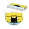 10 pièces - masque protecteur / visage - 3 couches - jetable - imprimé chat
