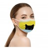 10 Stück - Schutz Mund / Gesichtsmaske - 3-Schicht - Einweg - Katzendruck