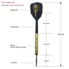 Dragon's emblem darts - copper - steel tips - 3 piecesPuzzles & Games