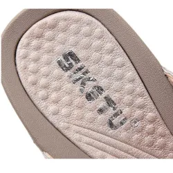 Beach flip flops med sequins - sandaler