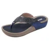 Beach flip flops med sequins - sandaler