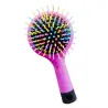Anti-static comb - rainbow hair brush with mirrorHair
