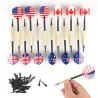 Nationella flaggdart - mjuka plasttips - 12 bitar