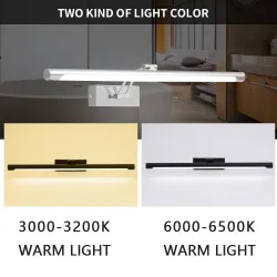 Badrum - sovrum - LED spegel ljus - vattentät lampa - 8W - 12W - AC 90-260V - 40cm - 55cm