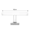 Nowoczesne - oświetlenie lustra LED - kinkiet - stal nierdzewna - wodoodporny - 12W - AC 90-265V - 42cmKinkiety