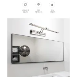 Moderni kylpyhuoneen peilivalo kytkintä - LED-lamppu - ruostumaton teräs - vedenpitävä - 220V - 7W - 9W