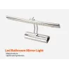 Apliquesluz espejo baño moderno con interruptor - lámpara LED - acero inoxidable - impermeable - 220V - 7W - 9W