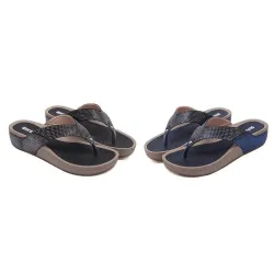 Beach flip flops med sequins - sandaler