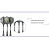 Dragon emblem - professional hard darts - steel tip - 16cm - 3 pieces