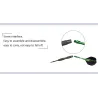 Professional green darts - steel tips - aluminum - 3 pieces