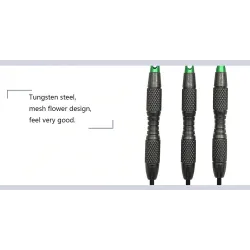 Professionella gröna dart - ståltips - aluminium - 3 bitar
