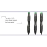 Professionella gröna dart - ståltips - aluminium - 3 bitar