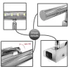 3W - 5W - 7W - LED seinävalo - ruostumaton teräslamppu kytkimen kanssa - 25 cm - 40 cm