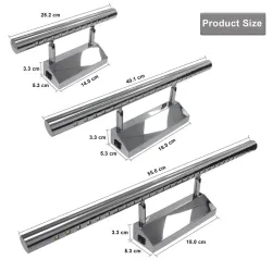 3W - 5W - 7W - LED väggljus - rostfritt stål lampa med switch - 25 cm - 40 cm - 55 cm