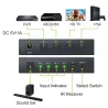 4x1 SPDIF - digital optical audio switcher - Toslink switch box with optical cableElectronics & Tools