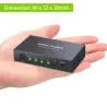 4x1 SPDIF - cyfrowy przełącznik optyczny audio - przełącznik Toslink z kablem optycznymElektronika & Narzędzia