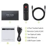 4x1 SPDIF - digital optical audio switcher - Toslink switch box with optical cableElectronics & Tools