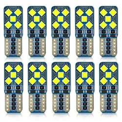 T10 W5W - Lâmpadas LED - luz do carro - 12V - 10 peças