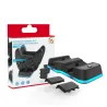 Dual slot ladestation til XBOX Serie X trådløs controller - 2 * 600mAh genopladelige batterier - kabel