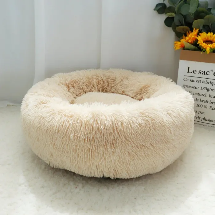 Comfortable soft bed for dogs / cats - round cushion