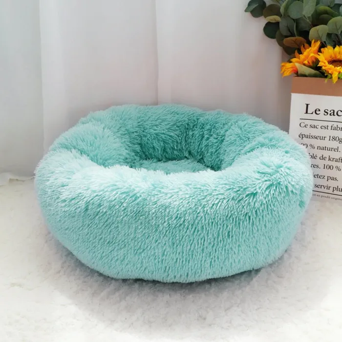 Lit moelleux confortable pour chiens / chats - coussin rond