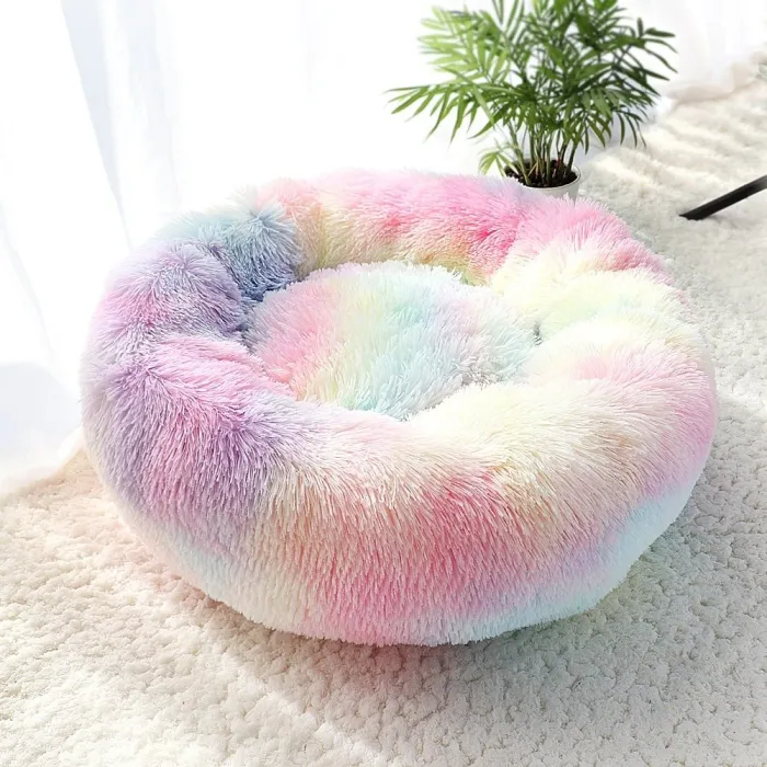 Comfortable soft bed for dogs / cats - round cushion