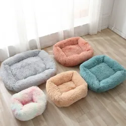 Camas & colchonetasCama cuadrada para mascotas - colchoneta de felpa para dormir - perros - gatos