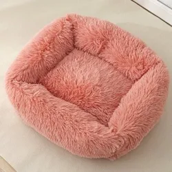 Cuccia quadrata - materassino peluche - cani - gatti