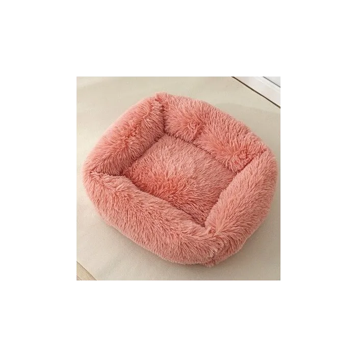 Cuccia quadrata - materassino peluche - cani - gatti