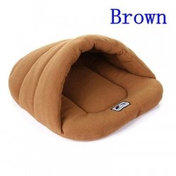 Soft polar fleece bed - small kennel house for dogs / cats