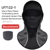 Vinter termisk fleece ski maske - hel ansigtsbetræk - hætte med tørklæde - sport balaclava - vindtæt - vandtæt