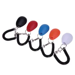 Dog trainer - adjustable keychain with sound - clicker - anti barking device